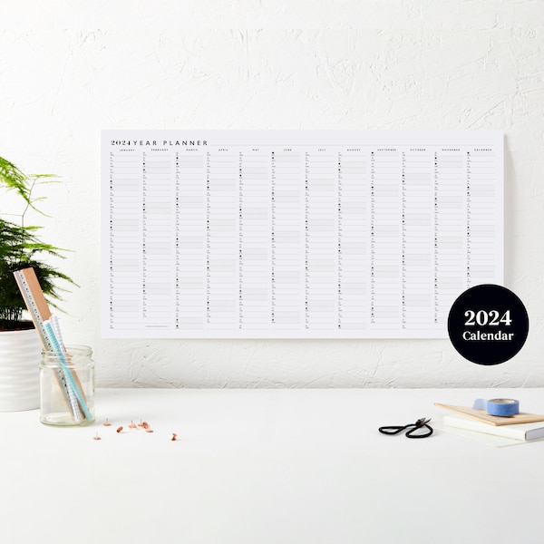 2024 Wall Planner Etsy UK