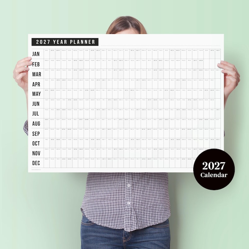 Wall Planner 2027 - Etsy UK