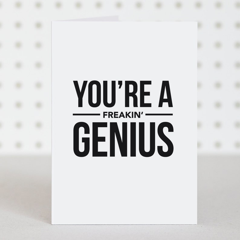 Genius Congratulations Card image 1