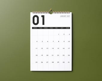 The 2027 Edit Wall Calendar - A4 Family Calendar - Weekly Planner - Monthly Planner - Stationery Gift