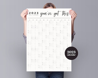 2023 You've Got This Year Planner - 2023 Wall Calendar - Monthly Planner - 2023 Year Planner