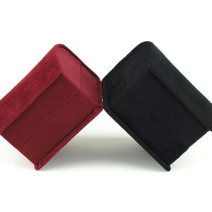 Luxury Velvet Earring Box, Velvet Earring Gift Box with Gift Box, Black or Burgundy Earring Gift Box, Stud Earring Display Box CHELSEA