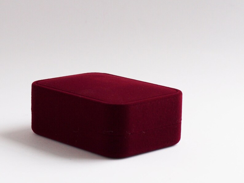 Burgundy Red Velvet Necklace Box Necklace Storage SCARBOROUGH Necklace Gift box Pendant Gift Box Pendant Box Gift Box for Necklace