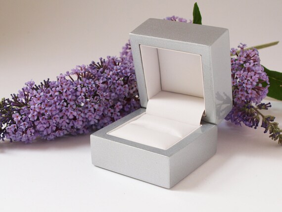 Flip Wood Ring Box Engraved Secret Single Ring Engagement Ring Box, Slim  Modern Wedding Ring Holder, Proposal Prop or Photography Decor - Etsy
