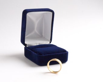 Blue Velvet Ring Box for Weddings, Royal Blue Engagement Ring Box, Proposal  Ring Box, Ring Bearer Box, Ring Holder, Jewellery Box NORHAM