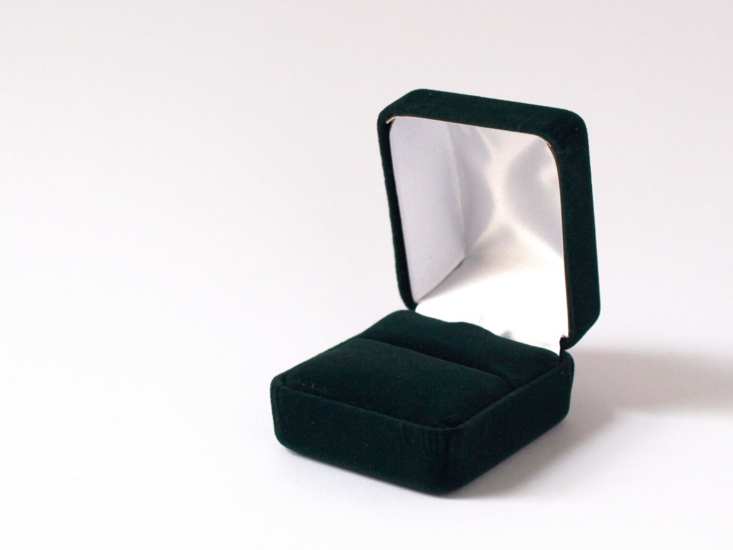 Scatola Porta Anelli In Velluto 2-in-1 Wed & Whimsy - Elegante, Per Matrimonio O Proposta, Colore Blu Polvere, Per 2 O 3 Fedi