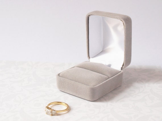 Slim Proposal Engagement Ring Box Teal/white DBX6011 - Etsy