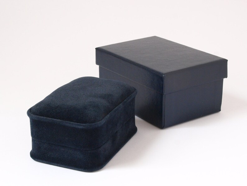 Navy Blue Velvet Necklace Box Universal Gift Box for Pendant Etsy UK