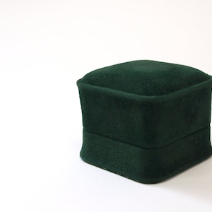 Green Velvet Ring Box, Beautiful Proposal Box for Ring, Ring Bearer Box, Ring Box for Engagement, Ring Box Velvet, Box for Wedding Ring