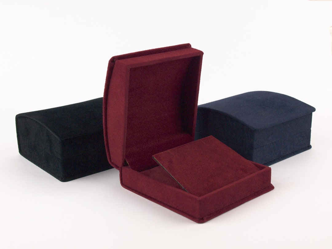 Luxury Velvet Necklace Gift Box, Jewellery Presentation Box for Necklace, Earrings or Both
