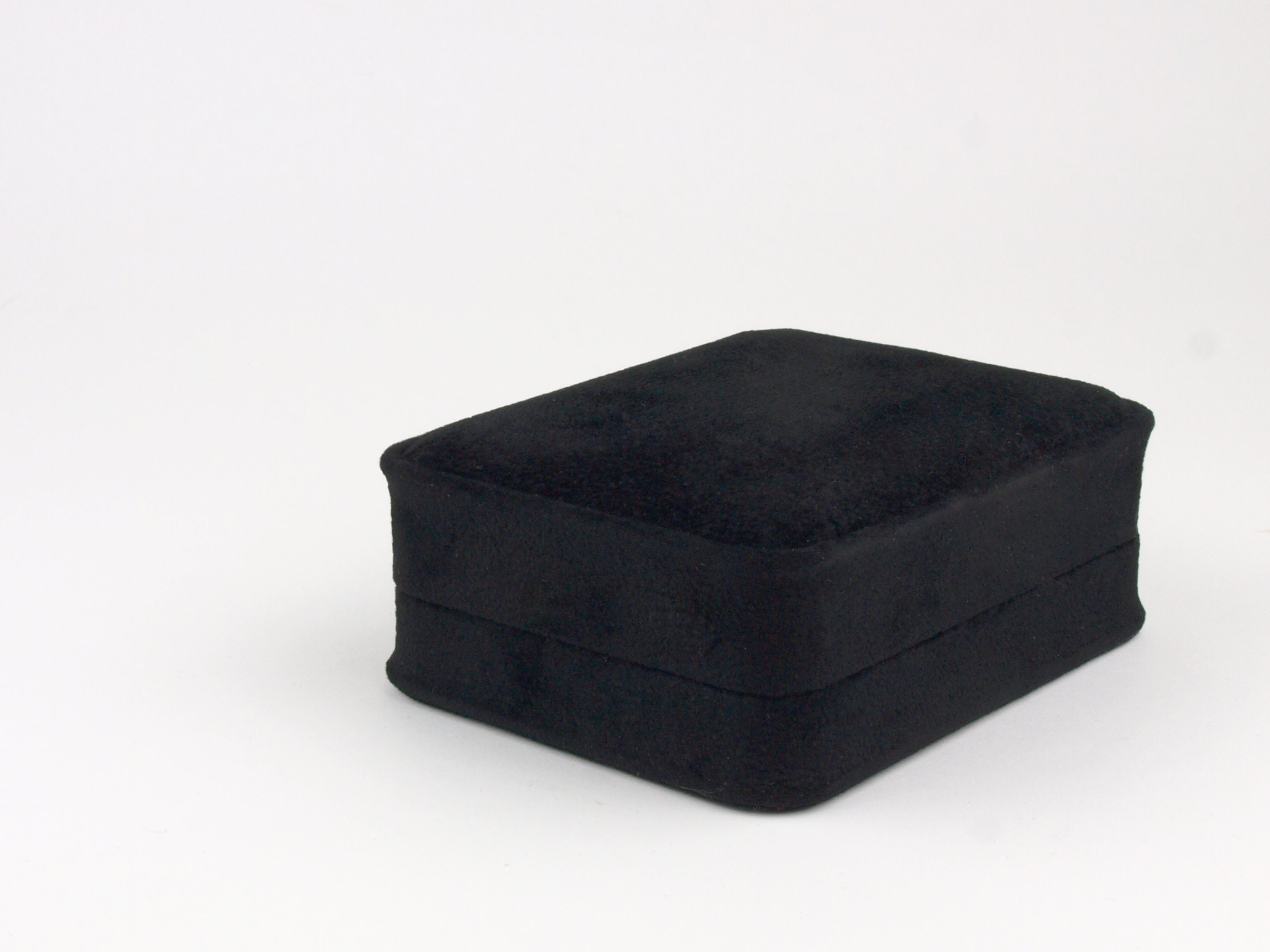 Scatola Regalo In Velluto Nero Per Collana O Ciondolo – 70x70x45 Mm – Astuccio Portagioelli Per Fidanzamento