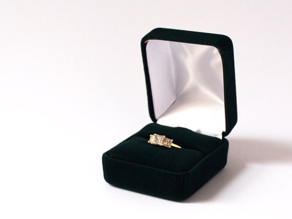 black velvet ring box