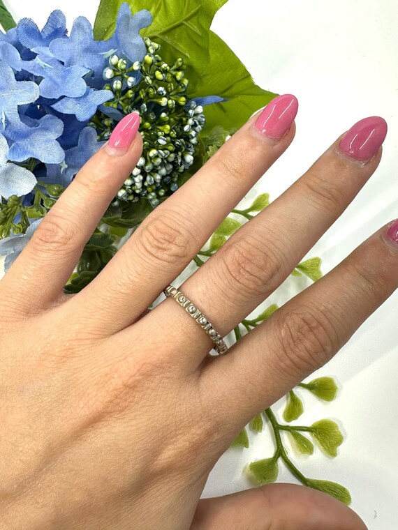 Effortlessly Elegant Textured Stackable Sterling … - image 6