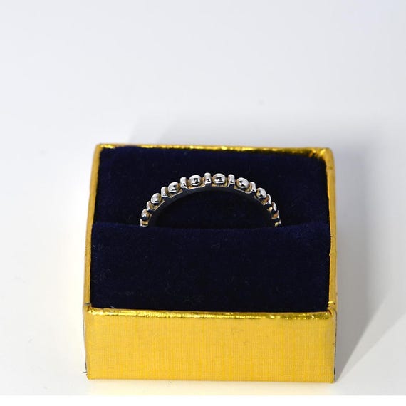 Effortlessly Elegant Textured Stackable Sterling … - image 2