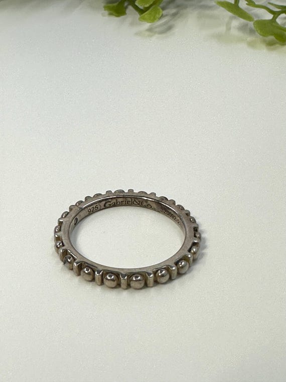 Effortlessly Elegant Textured Stackable Sterling … - image 4