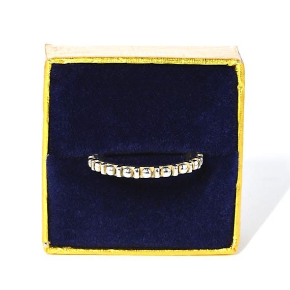 Effortlessly Elegant Textured Stackable Sterling … - image 1