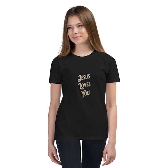 Youth Short Sleeve T-Shirt Jesus Loves You