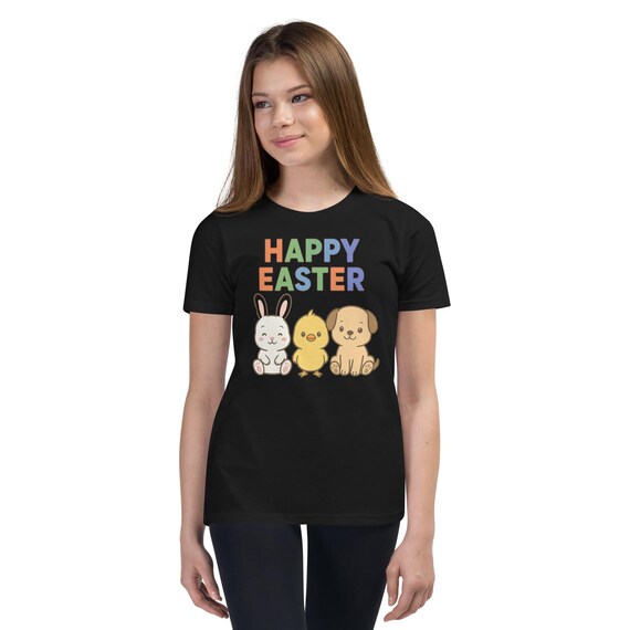 Youth Short Sleeve T-Shirt Happy Easter