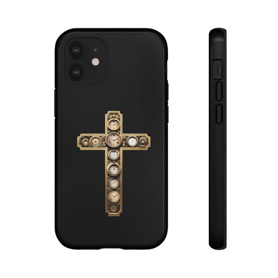 Phone Cases, Christian Cross Design, Religious Cross Cover, Protective Smartphone Case, Tough Case for Believers