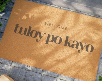 Filipino Welcome Doormat Tuloy Po Kayo