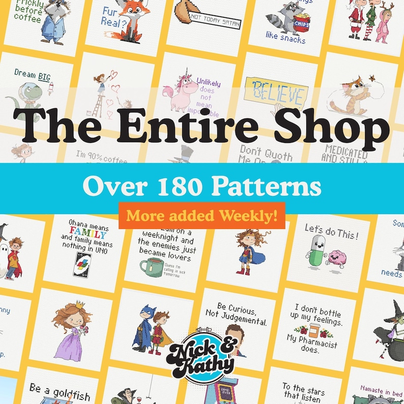 Cross Stitch Creator - Shop Bundle - All Patterns Plus Future Additions - Linked to Google Drive image 1