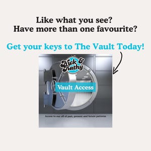 K&ouml;nnte beinhalten: Bild mit Text: "Like what you see? Have more than one favourite? Get your keys to The Vault Today!" und einer Grafik einer Tresort&uuml;r. Die Tresort&uuml;r tr&auml;gt die Aufschrift "Nick & Kathy" und "Vault Access".