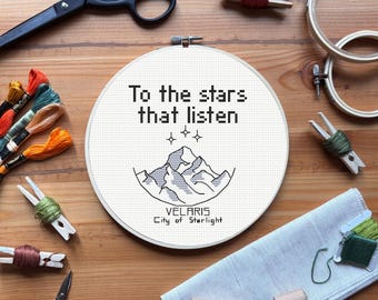 ACOTAR Cross Stitch Pattern: