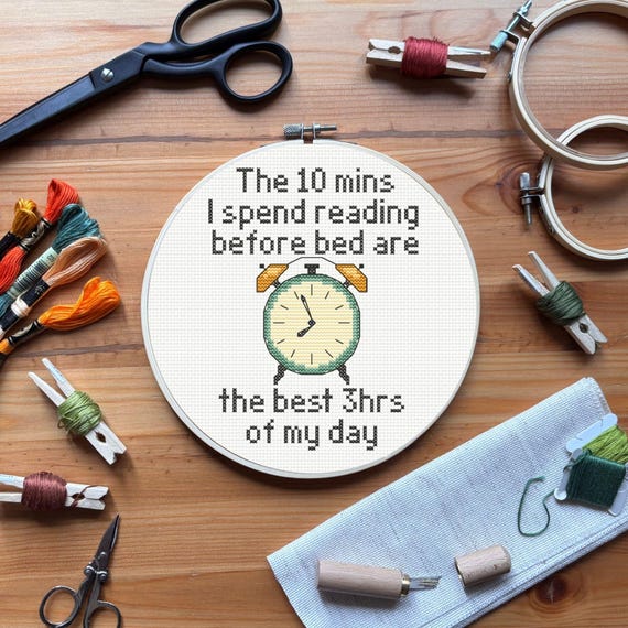 Book Lovers - Funny Cross Stitch Pattern – Snarky Quotes PDF