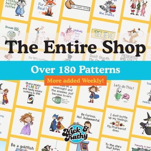 CHECK US OUT! Entire Shop Deal/Bundle 200+ Cross Stitch Patterns plus weekly Updates!