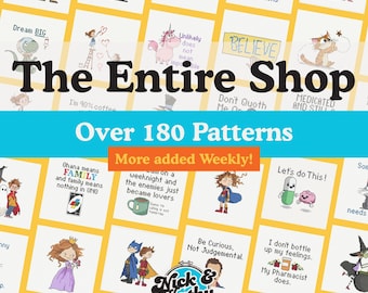 CHECK US OUT! Entire Shop Deal/Bundle 200+ Cross Stitch Patterns (no ai)