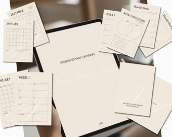 2026 Business Planner | Printable & Digital Planner | Monthly, Weekly, Goal Tracker