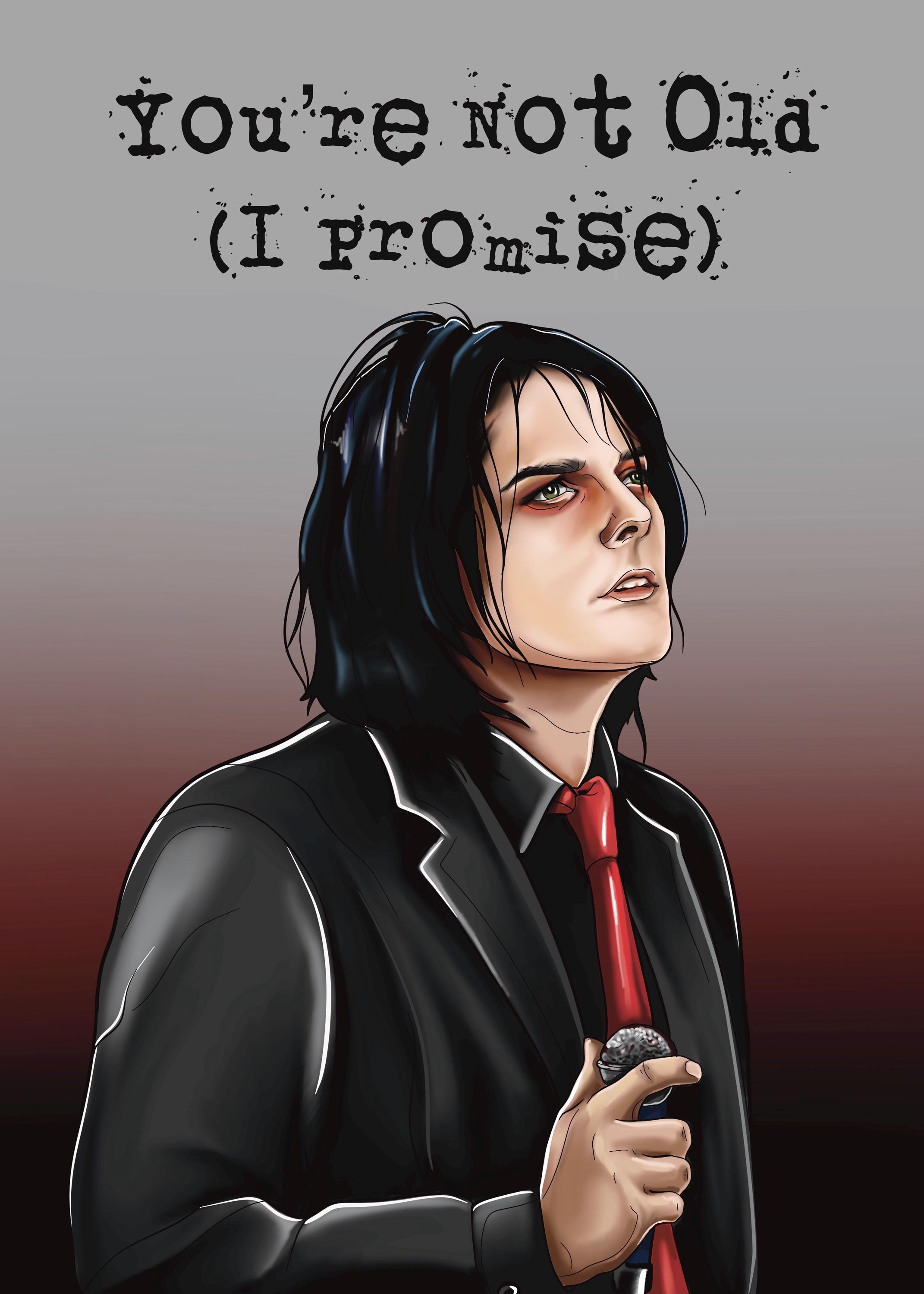 My Chemical Romance Birthday Card Gerard Way Emo Birthday Card - Etsy UK