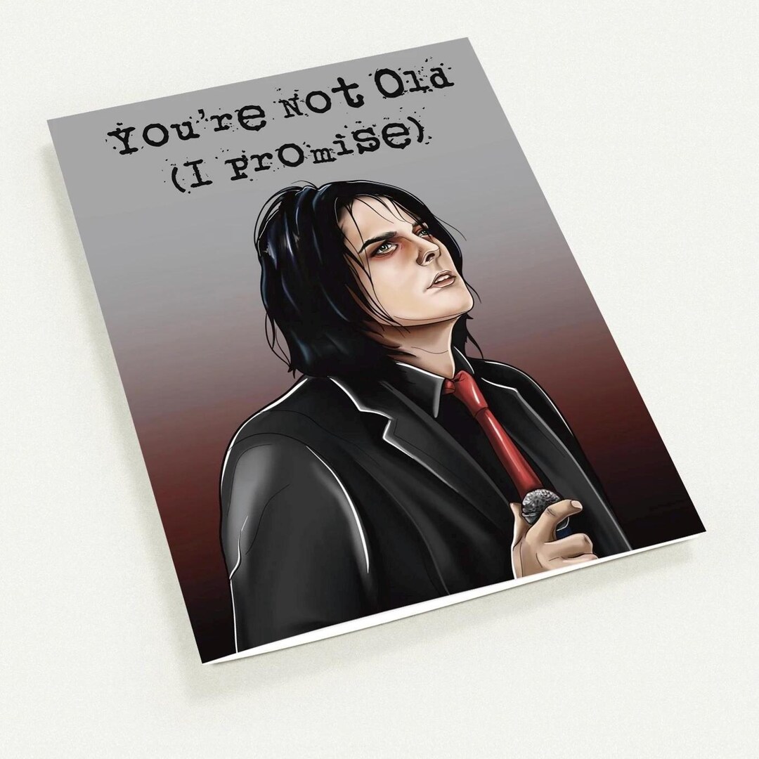 My Chemical Romance Birthday Card Gerard Way Emo Birthday Card - Etsy UK