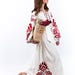 Bohemian Patchwork Tiered Maxi Dress with Ruched Empire Waist