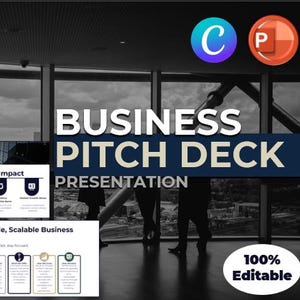 Canva Pitch Deck Template for Startups – 130 Slides for Startups & Investors