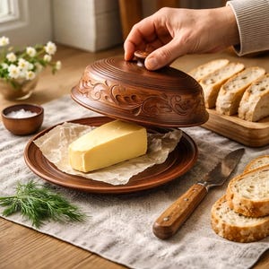 Terracotta Butter Dish - Etsy