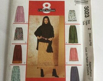 Long skirt pattern | Etsy