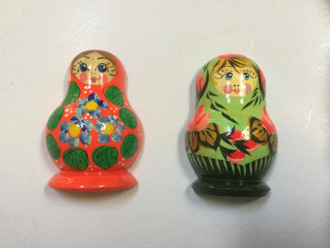 Vintage Russian Matryoshka Doll Fridge Colorful and Etsy