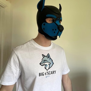 Big n&#39; Scary Fox Printed Puppy Play Shirt, Pet Play Pride T-Shirt, Human Pup Tee, Cute Pup Clothing.