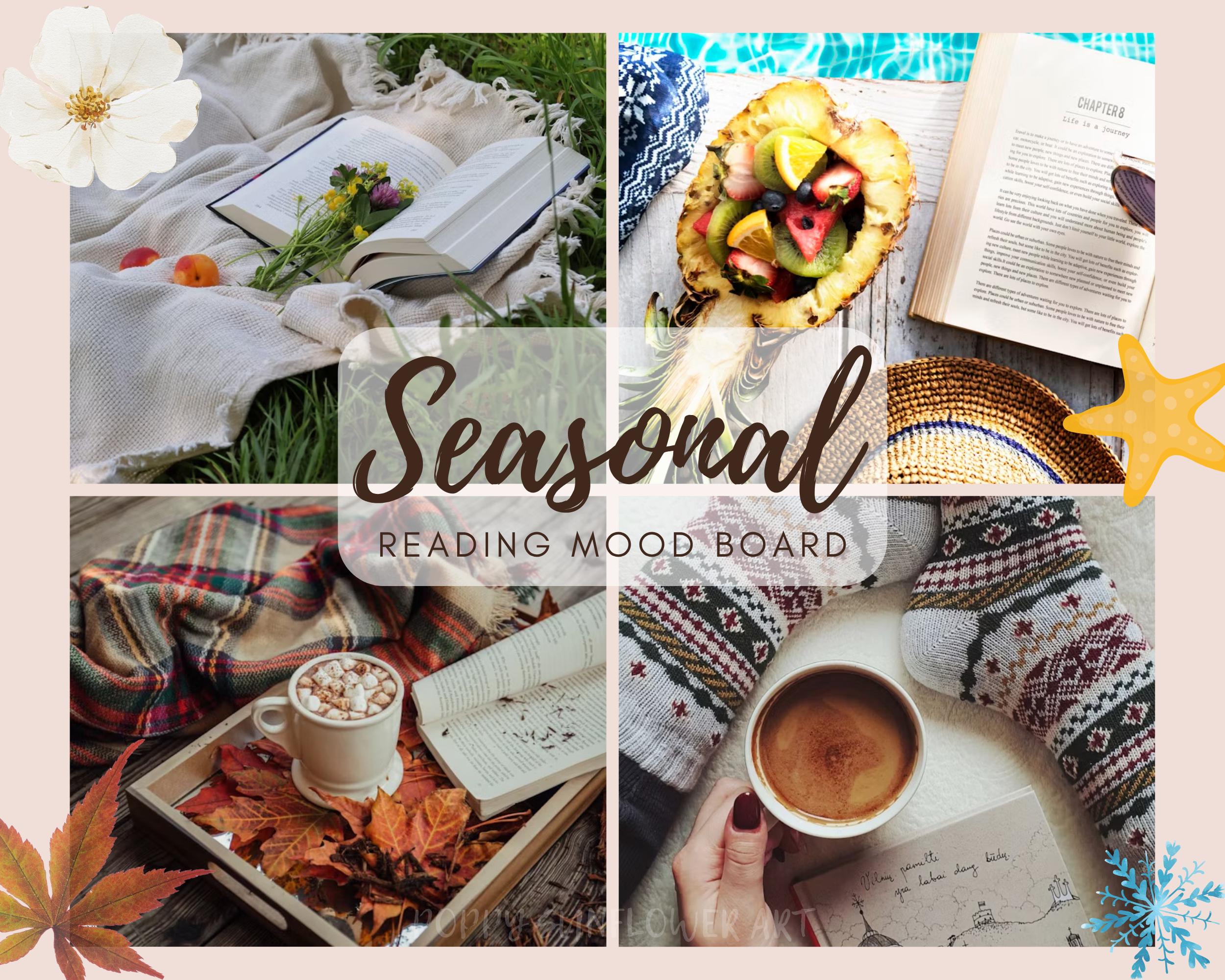 Seasonal Coloring Bookmarks: Printable Reading Challenge Activity (PDF ...