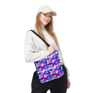 Floral Print Tote Bag | Colorful Reusable Shopping Bag, Eco-Friendly Gift, Floral Bag, Beach Bag, Everyday Carryall