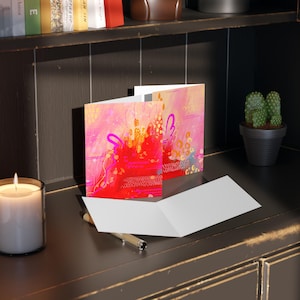 Ensemble de cartes de voeux vibrantes - cartes colorées pour des occasions spéciales, voeux d'anniversaire, notes de remerciement, papeterie d'inspiration artistique