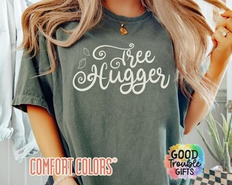 ツリーハガーシャツ アースデーTシャツ 公園保護をサポート グリーンネイチャーラバーTシャツ マザーアース ボヘミアン レディース メンズ ヒッピー フォレストコアシャツ