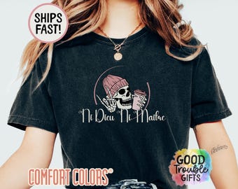 Anti-autoritair shirt, Ni Dieu Ni Maître, No God No Master, anti-Tr ump-shirt, shirt links protest, anarchistisch T-shirt, shirt anti-Trump
