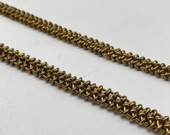Solid Brass Curb Chain 16.8x12.5x3mm Flat Slide Chain - Etsy