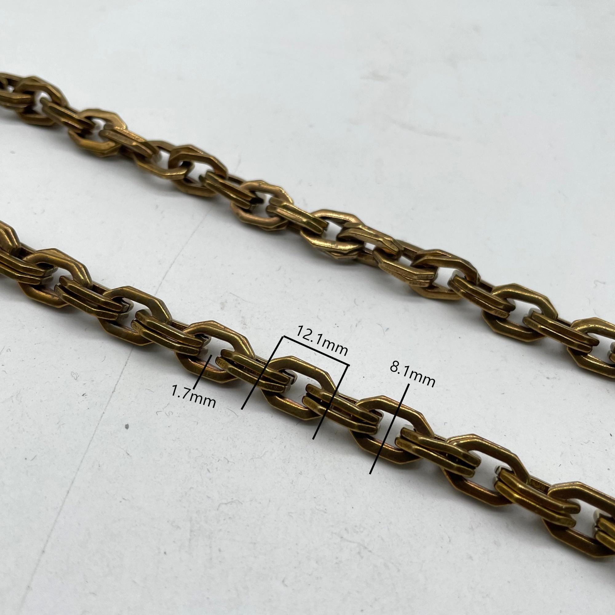 Solid Brass Chain for Industrial Use, Heavy Duty Brass Link Chain