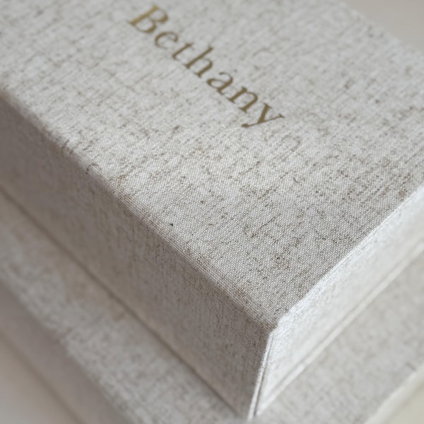 Personalised Keep Sake Gift Box - Luxury Linen