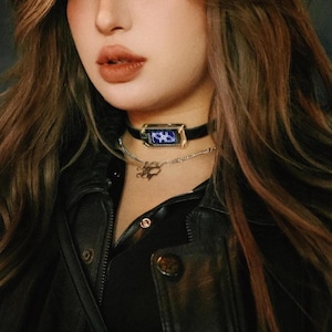 Sound Reactive Cyberpunk LED Choker: EDM Rave Wearable Tech