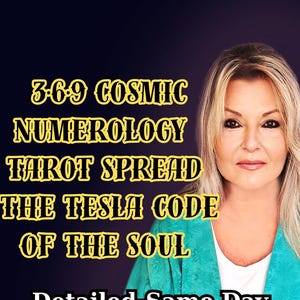 Personalized 369 Tarot Spread,  9-Card Reading, 3·6·9 Cosmic Numerology,  The Tesla Code of the Soul