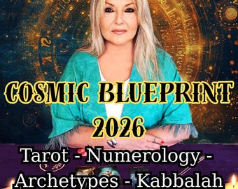 Cosmic Blueprint 2026 – Personalized Tarot, Numerology & Archetypal Astrology Reading (PDF)